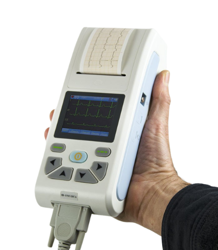 Electrocardiografo: Impresión térmica rápida, dando al usuario el resultado del ECG inmediato sin necesidad de ajustes de la impresión.