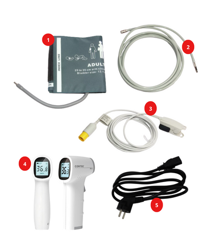 Monitor de paciente-Monitor de signos vitales-Monitor presión arterial