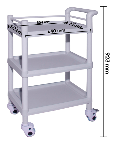 Coche de curaciones: Las medidas son 640x456x923mm