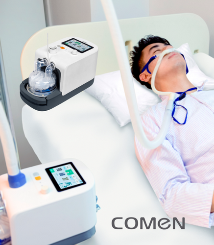 Humidificador respiratorio de alto flujo: Permite una operación fácil y rápida mediante la perilla de navegación y el tacto