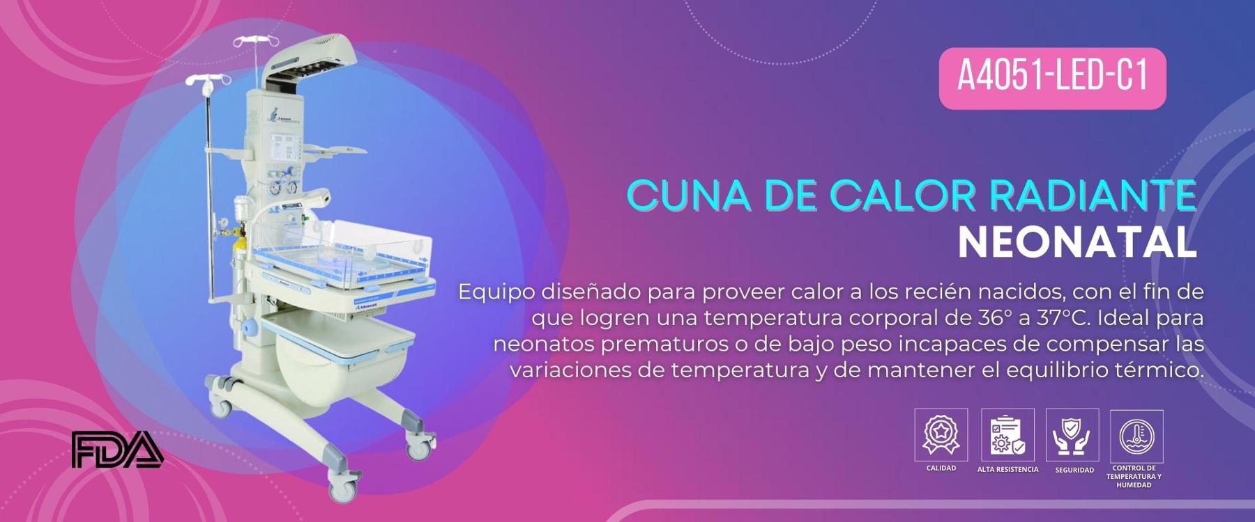 Termocuna neonatal - Termocuna - Cuna de calor radiante - cuna radiante