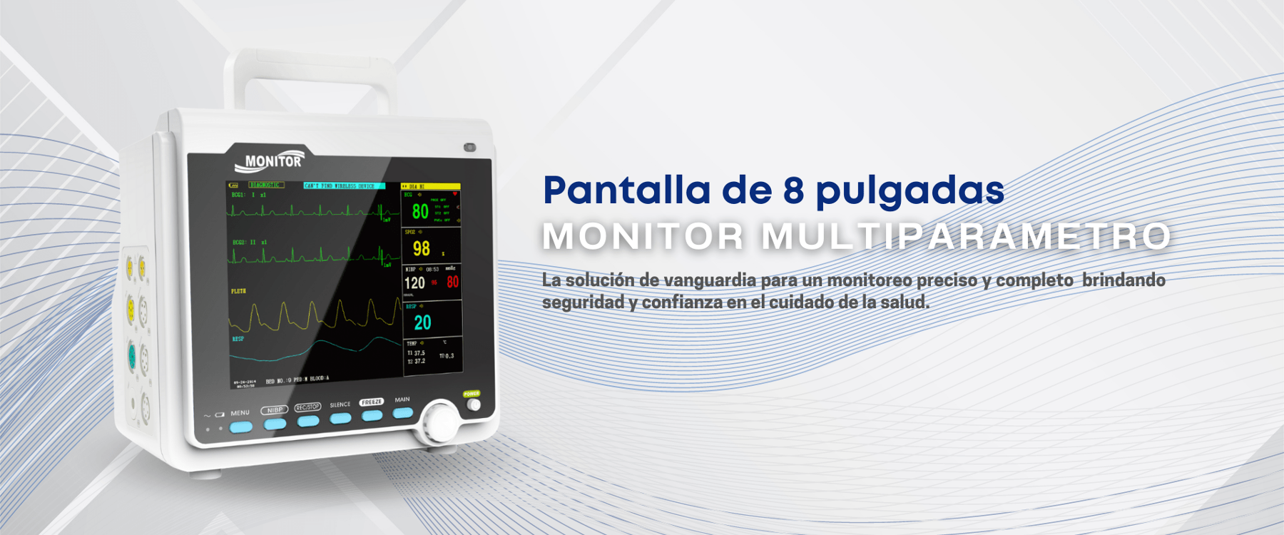 Monitor multiparámetros - Monitor de signos vitales - Monitor de paciente - Monitor CMS6000 - equipo de signos vitales