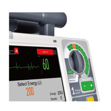 Dea desfibrilador - desfibrilacion manual - monitor bifásico - desfibrilacion
