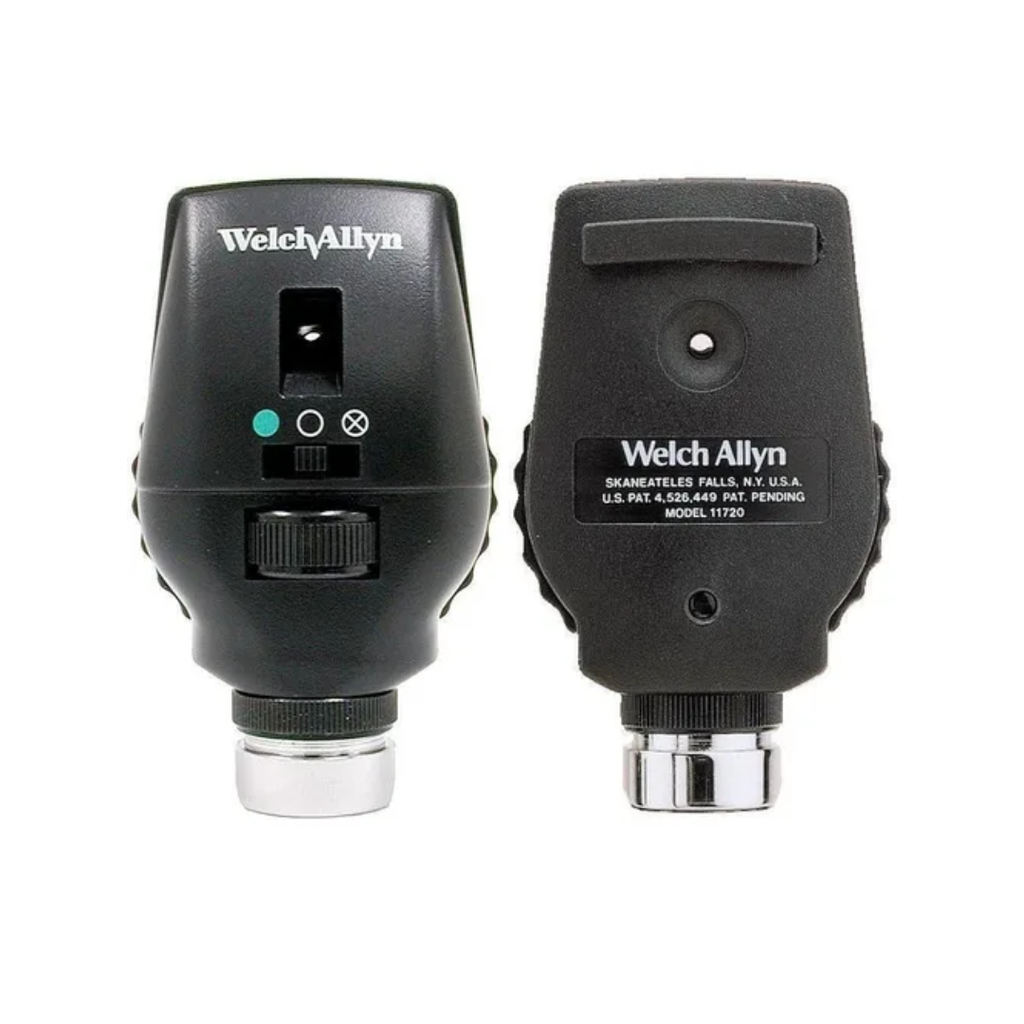 Set de diagnostico de pared luz led. Oftalmoscopio coaxial y Otoscopio macroview, Wellch allyn 7771-71Ml (3).png