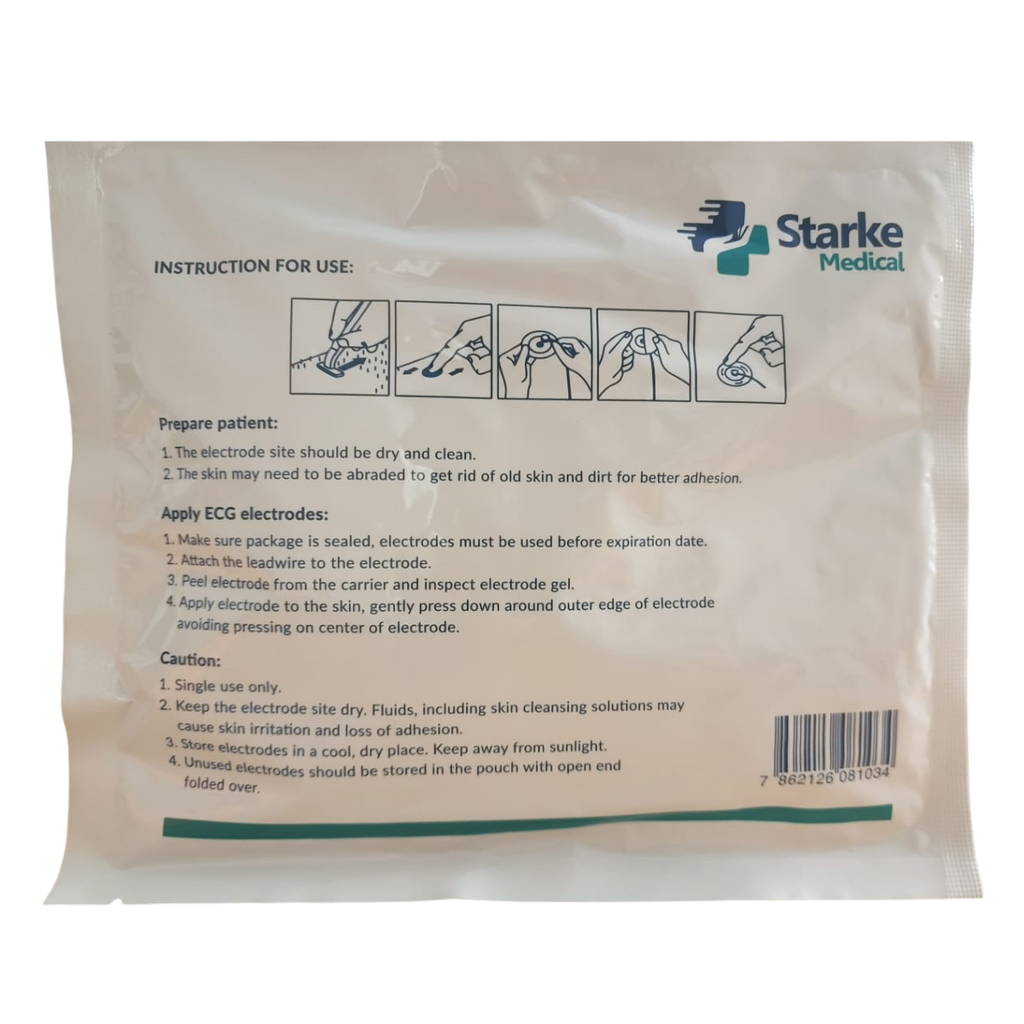 Electrodos de monitoreo ECG, adulto, pqt x 50u. Starke