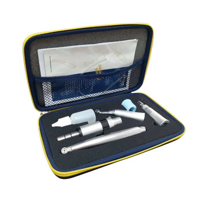 Kit odontologico: Micromotor + Contrangulo + Pieza Recta, Calu