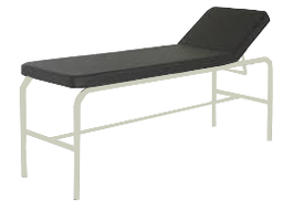 [C032-1] Camilla de examen, 2 secciones, pintura electrostática.