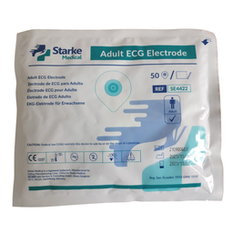 [SE4422] Electrodos de monitoreo ECG, adulto, sobre x 50uds. Starke