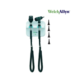 [77710-71ML] Set de diagnostico de pared luz LED. Oftalmoscopio coaxial y Otoscopio macroview, Wellch allyn