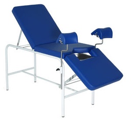 [C033] Camilla de examen, 3 secciones, gineco-obstetrica, acero INOX.